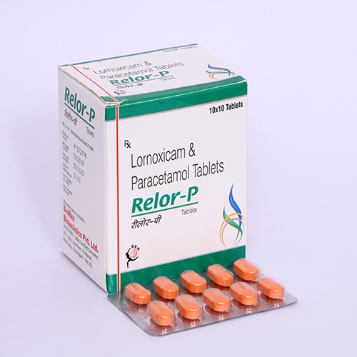 Product Name: RELOR P, Compositions of RELOR P are Lonoxicam & Paracetamol Tablets - Biomax Biotechnics Pvt. Ltd