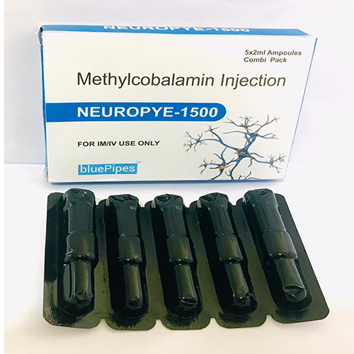 Product Name: NEUROPYE 1500, Compositions of are Methylcobalamin Injection - Bluepipes Healthcare