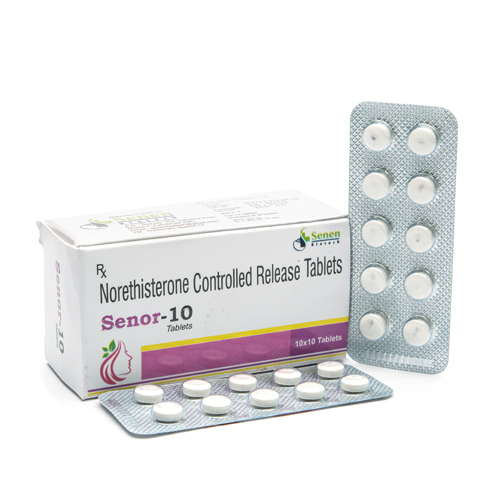 Product Name: Senor 10, Compositions of Senor 10 are Norethisterone Controlled Release Tablets - Senen Biotech