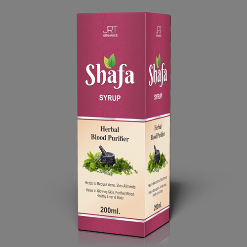 Product Name: Shafa, Compositions of Shafa are Herbel Blood Purifier - JRT Organics