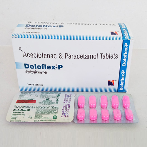 Product Name: Doloflex P, Compositions of Doloflex P are Aceclofenac & Paracetamol Tablets - Nova Indus Pharmaceuticals