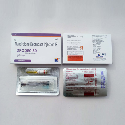 Product Name: Drodec 50, Compositions of Drodec 50 are Nandrolone Decanoate Injection IP - Nova Indus Pharmaceuticals