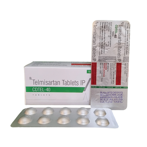 Product Name: Cdtel 40, Compositions of Cdtel 40 are Telmisartan Tablets IP - Dolchem Pharmaceuticals Private Limited
