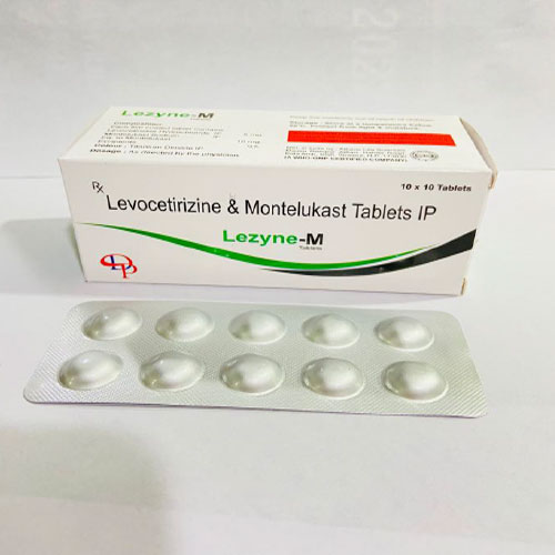 Product Name: Lezyne M, Compositions of Lezyne M are Levocetirizine & Montelukast Tablets IP - Disan Pharma