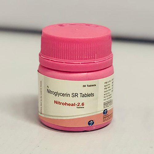 Product Name: Nitroheal 2.6, Compositions of Nitroheal 2.6 are Nitroglycerin SR Tablets - Janus Biotech
