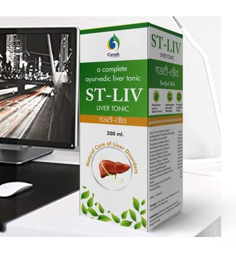 Product Name: ST LIV, Compositions of ST LIV are AYURVEDIC LIVER TONIC - Cynak Healthcare