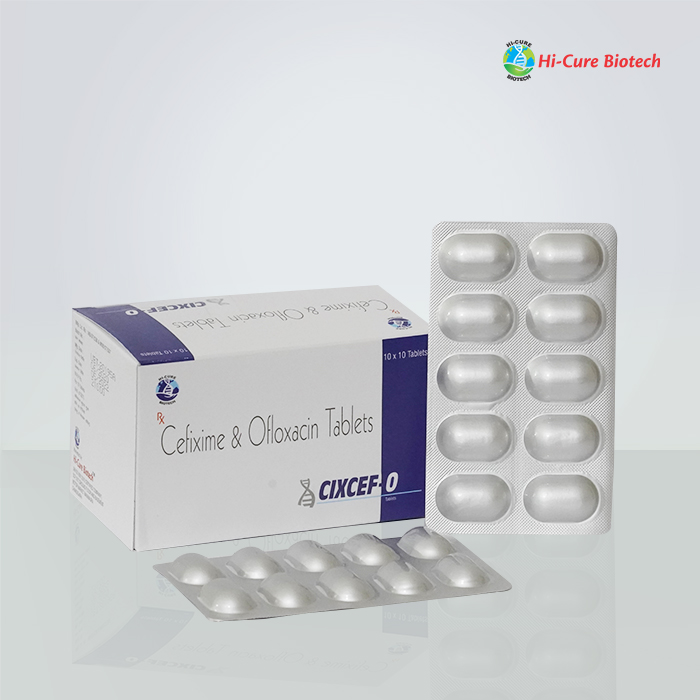 Product Name: CIXCEF O, Compositions of CIXCEF O are CEFIXIME 200 MG + OFLOXACIN 200 MG - Reomax Care