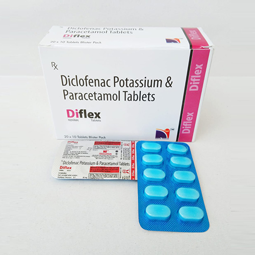Product Name: Diflex, Compositions of Diflex are Diclofenac Potassium & Paracetamol Tablets - Nova Indus Pharmaceuticals