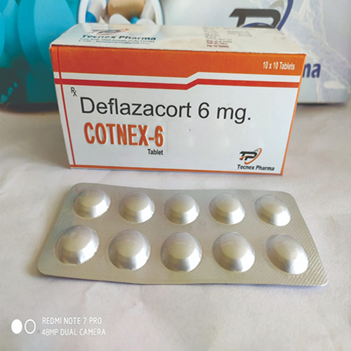 Product Name: COTNEX, Compositions of COTNEX are Deflazacort 6mg - Tecnex Pharma