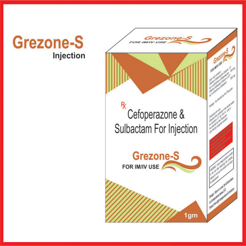 Product Name: Grezone S, Compositions of Grezone S are Cefoperazone  & Sulbactam for Injection - Greef Formulations