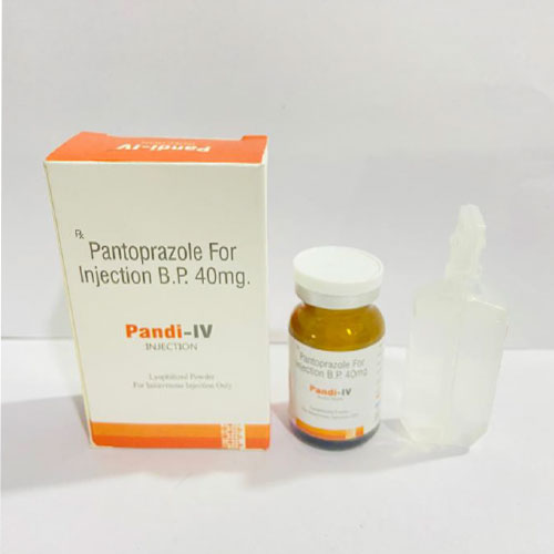 Product Name: Pandi IV, Compositions of Pandi IV are Pantoprazole For Injection B.P.40mg - Disan Pharma