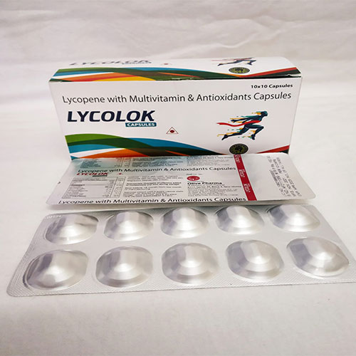 Product Name: Lycolok, Compositions of Lycolok are Lycopene with Multivitamin 7 Antioxidants - Sneh Pharma Private Limited
