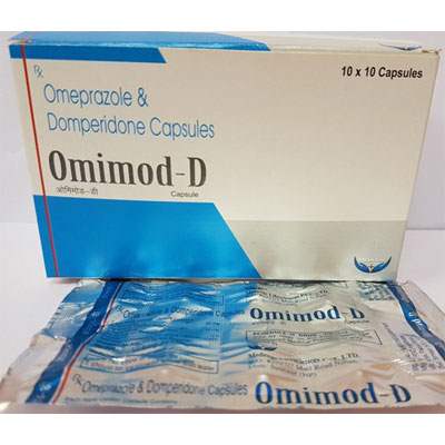 Product Name: Omimod d, Compositions of Omimod d are Omeprazole And Domperidone Capsules. - Cubic Lifesciences Private Limited
