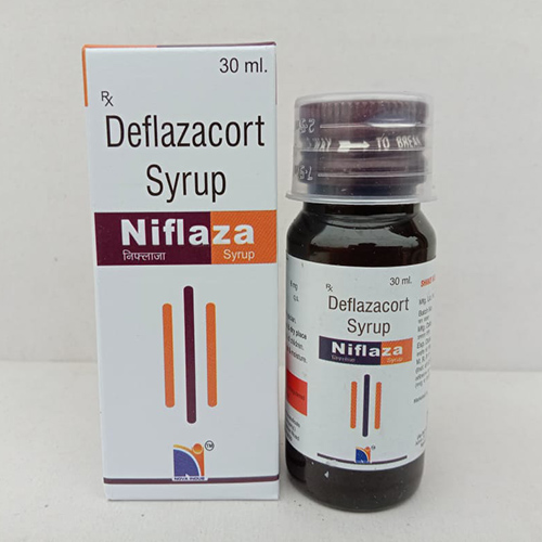 Product Name: Niflaza, Compositions of Niflaza are Deflazacort syrup - Nova Indus Pharmaceuticals