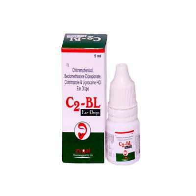 Product Name: C2 BL, Compositions of C2 BL are Chloramphnicol Ear Drops - ISKON REMEDIES