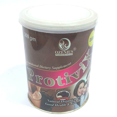 Product Name: PROTIVIX CHOCOLATE FLAVOUR, Compositions of PROTIVIX CHOCOLATE FLAVOUR are Nutritional Dietary Supplement - Ozenius Pharmaceutials