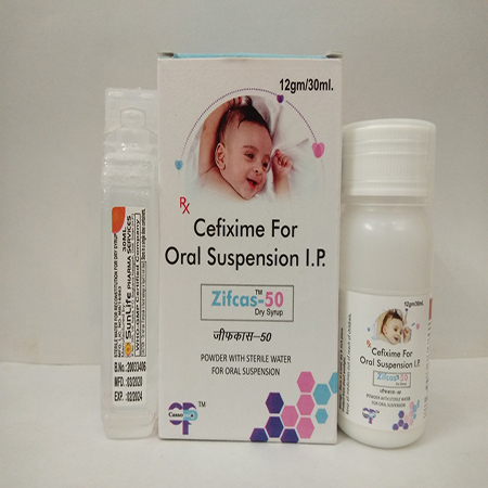 Product Name: Zifcas 50, Compositions of Zifcas 50 are Cefixime For Oral Suspension IP - Cassopeia Pharmaceutical Pvt Ltd