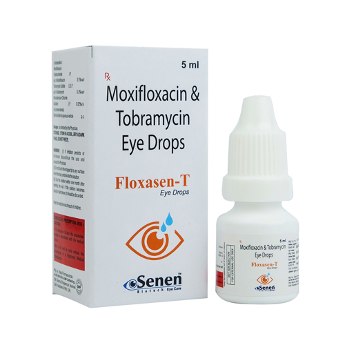 Product Name: Floxasen T, Compositions of Floxasen T are Moxifloxacin & Tobramycin  Eye Drops - Senen Biotech