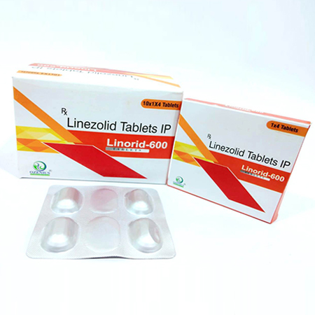 Product Name: LINORID 600, Compositions of LINORID 600 are Linezolid Tablets IP - Ozenius Pharmaceutials