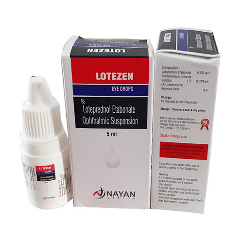 Product Name: Lotezen, Compositions of Lotezen are Loteprednol Etabonate Ophthalmic Suspension - Arlak Biotech