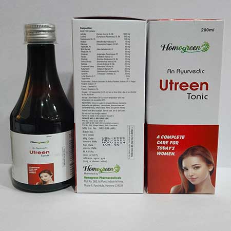 Product Name: Utreen, Compositions of Utreen are An Ayurvedic Utreen Tonic - Abigail Healthcare