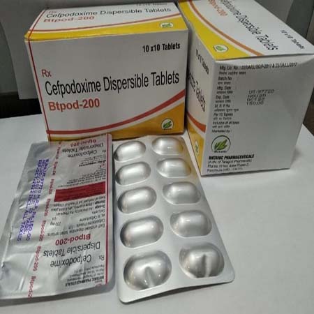 Product Name: Btpod 200, Compositions of Btpod 200 are Cefpodoxime Dispersible Tablets - Biotanic Pharmaceuticals
