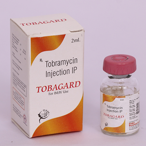 Product Name: TOBAGARD, Compositions of TOBAGARD are Tobramycin Injection IP - Biomax Biotechnics Pvt. Ltd