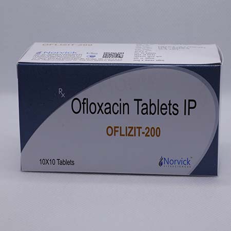 Product Name: Oflizit 200, Compositions of Oflizit 200 are Ofloxacin Tablets IP - Norvick Lifesciences