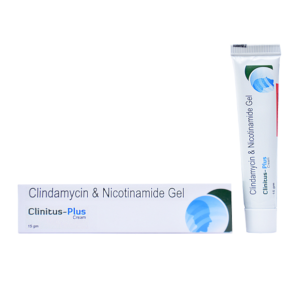 Product Name: CLINITUS PLUS, Compositions of CLINITUS PLUS are Clindamycin 1.00% w/w + Nicotinamide 4.00% w/w - Fawn Incorporation
