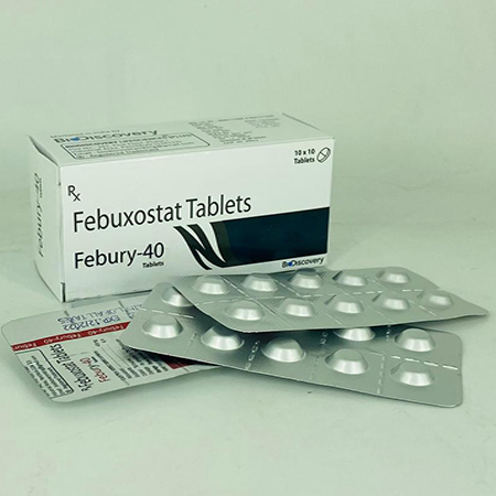 Product Name: Febury 40, Compositions of Febury 40 are Febuxostat Tablets - Biodiscovery Lifesciences Pvt Ltd