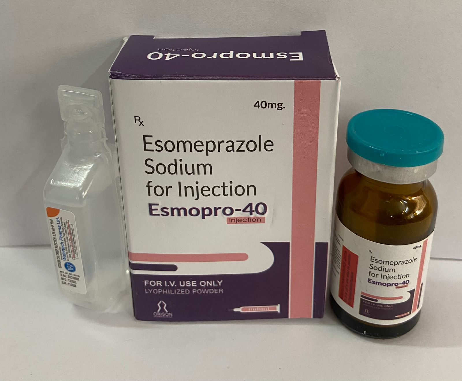 Product Name: Esomeprazole Sodium For Injection, Compositions of Esomeprazole Sodium For Injection are Esomeprazole Sodium For Injection - Orison Pharmaceuticals