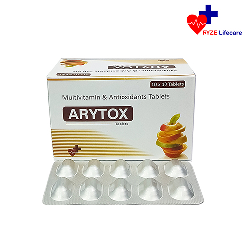 Product Name: ARYTOX TABLETS, Compositions of ARYTOX TABLETS are Multivitamin & Antioxidants Tablets - Ryze Lifecare