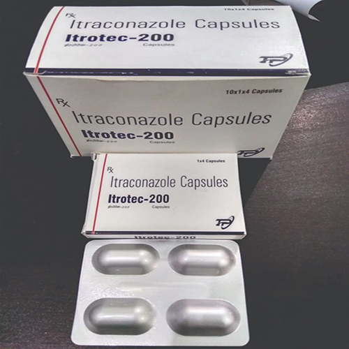 Product Name: ITROTEC 200, Compositions of ITROTEC 200 are Itraconazole Capsules - Tecnex Pharma