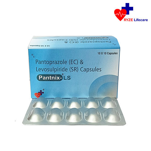 Product Name: Pantnix LS, Compositions of Pantnix LS are Pantoprazole (Ec) & Levosulpiride (SR) Capsules - Ryze Lifecare