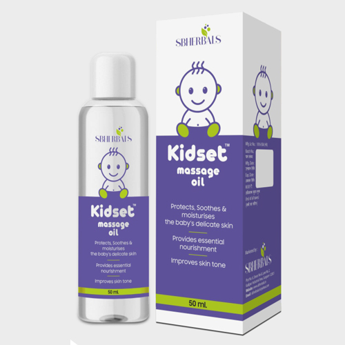 Product Name: Kidset Massage Oil, Compositions of Kidset Massage Oil are 100 - Sbherbals
