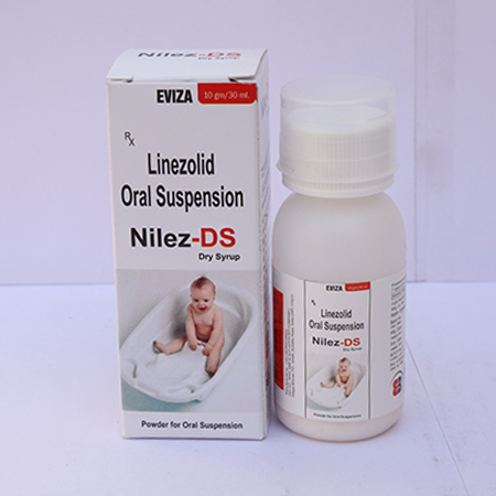 Product Name: Nilez DS, Compositions of Nilez DS are Linezolid Oral Suspension - Eviza Biotech Pvt. Ltd