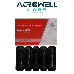 Product Name: Acrocob 1500, Compositions of Acrocob 1500 are Methylcobalamin Injection - Acrowell Labs Private Limited