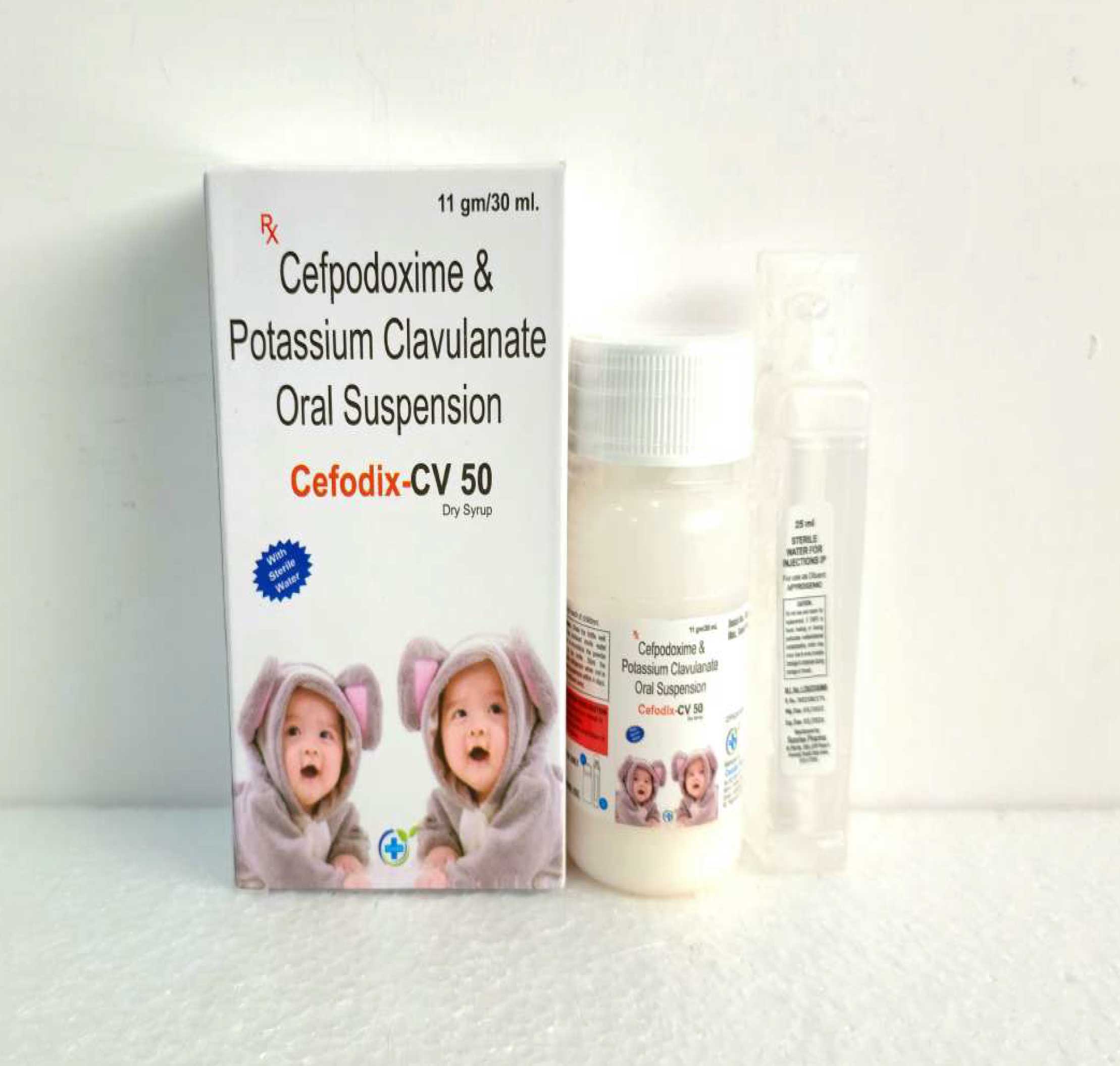 Product Name: Cefodix CV 50, Compositions of Cefodix CV 50 are Cefpodoxime & Potassium Clavulanate Oral Suspension IP - Caddix Healthcare