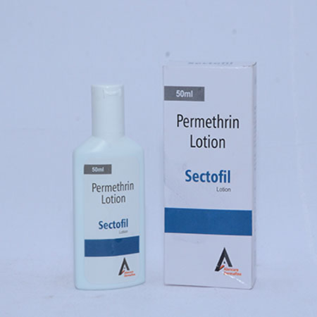 Product Name: SECTOFIL, Compositions of SECTOFIL are Permithrin Lotion - Alencure Biotech Pvt Ltd