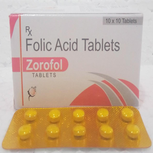 Product Name: ZOROFOL, Compositions of ZOROFOL are Folic Acid Tablets - Biomax Biotechnics Pvt. Ltd