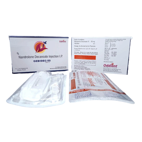 Product Name: Gebidec 50, Compositions of Gebidec 50 are Nandrolone Decanoate Injection I.P - Oddiant Formulations