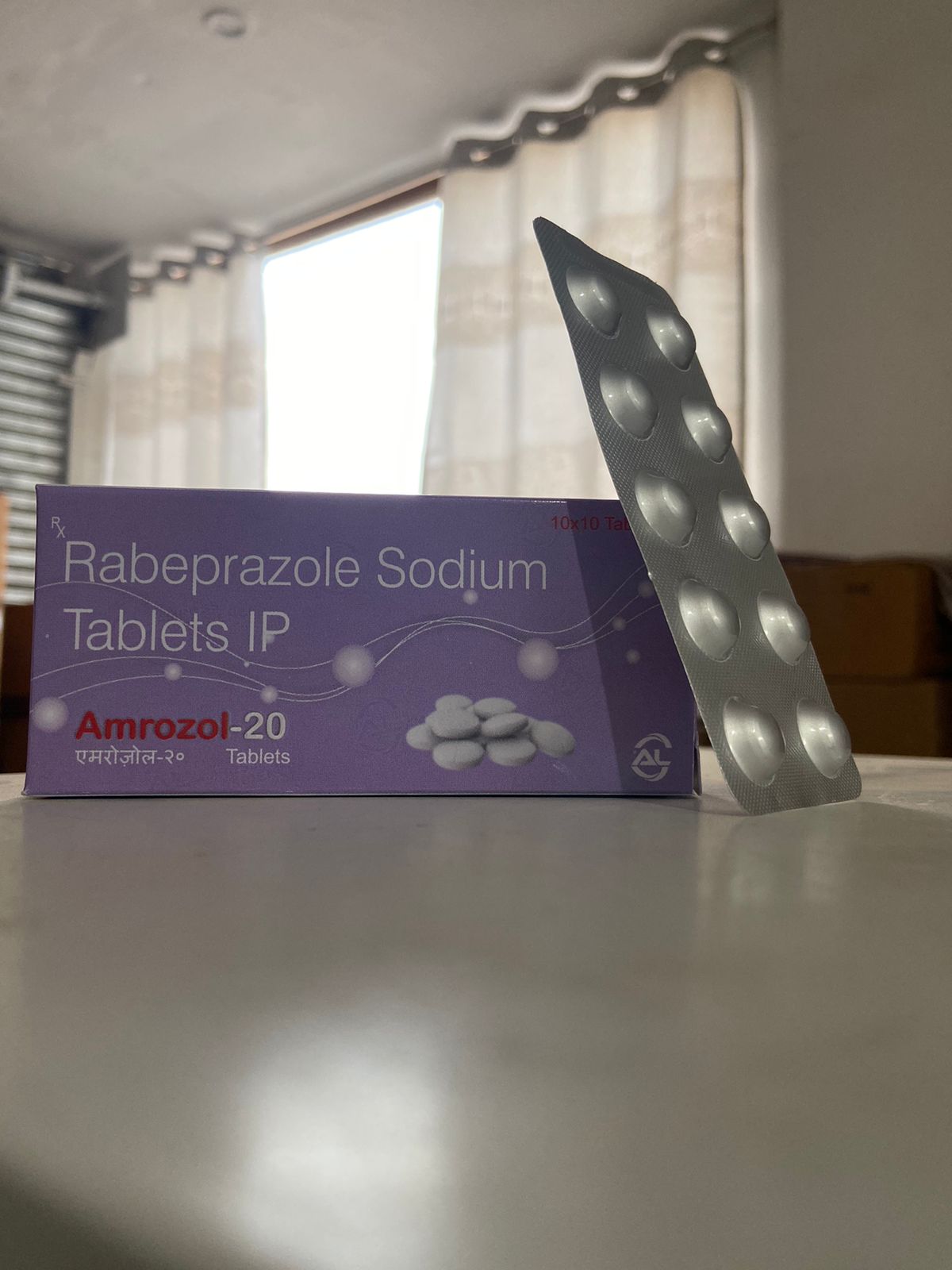Product Name: Rabeprazole sodium tablet, Compositions of Rabeprazole sodium tablet are RABEPRAZOLE  20 TABLETS  - Amross Lifesciences