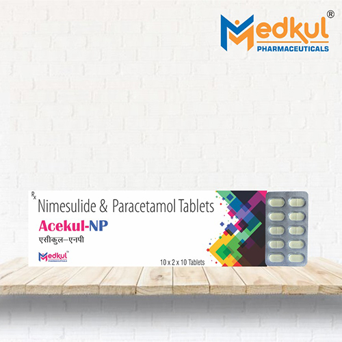 Product Name: Acekul NP, Compositions of Acekul NP are Nimesulide & Paracetamol Tablets - Medkul Pharmaceuticals