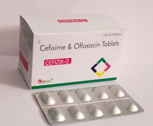 Product Name: Cefizix O, Compositions of Cefizix O are Cefixime & Oflaxacin Tablets - Aidway Biotech