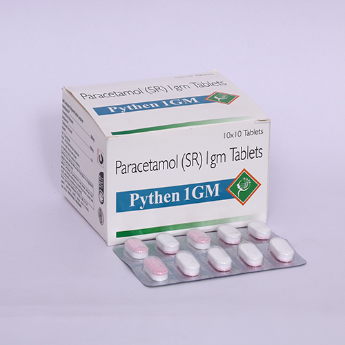 Product Name: PYTHENE 1GM, Compositions of PYTHENE 1GM are Paracetamol 1gm Tablets - Biomax Biotechnics Pvt. Ltd