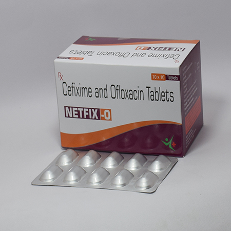 Product Name: Netflix O, Compositions of Netflix O are Cefixime and Oflaxacin Tablets  - Meridiem Healthcare