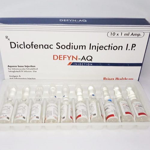 Product Name: DEFYN AQ Injection, Compositions of DEFYN AQ Injection are Diclofenac Sodium75mg - JV Healthcare