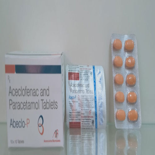 Product Name: Abeclo P, Compositions of Abeclo P are Aceclofenac and Paracetamol - Associated Biopharma