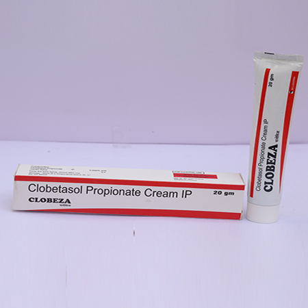 Product Name: Clobeza, Compositions of Clobetasol Propionate Cream IP are Clobetasol Propionate Cream IP - Eviza Biotech Pvt. Ltd