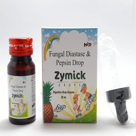 Product Name: Zymick , Compositions of Zymick  are Fungal Diastase & Pepsin Drop - Noxxon Pharmaceuticals Private Limited